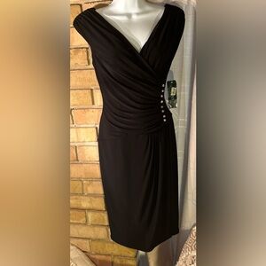 Lauren Ralph Lauren Black Dress with Silver Accents